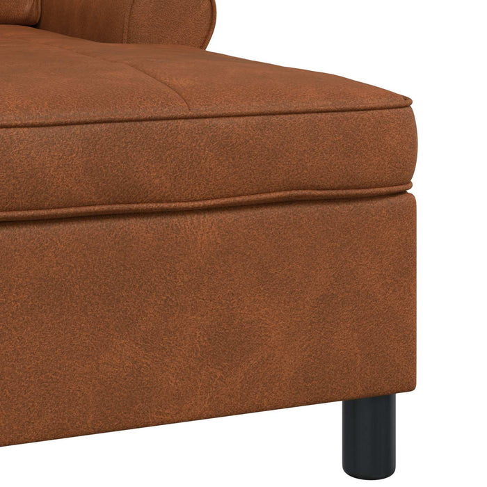 șezlong de relaxare cu pernă Maro 91 x 157 x 91 cm PU antic - WALTI WALTI