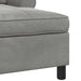 șezlong de relaxare Gri deschis 91 x 157 x 91 cm Catifea - WALTI WALTI