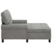 șezlong de relaxare Gri deschis 91 x 157 x 91 cm Catifea - WALTI WALTI