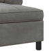 șezlong de relaxare Gri închis 91 x 157 x 91 cm Catifea - WALTI WALTI