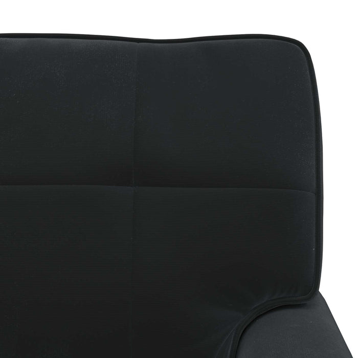 șezlong de relaxare cu pernă Negru 91 x 157 x 91 cm Catifea - WALTI WALTI