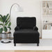 șezlong de relaxare cu pernă Negru 91 x 157 x 91 cm Catifea - WALTI WALTI