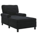 șezlong de relaxare cu pernă Negru 91 x 157 x 91 cm Catifea - WALTI WALTI