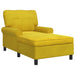 șezlong de relaxare cu pernă Galben 91 x 157 x 91 cm Catifea - WALTI WALTI