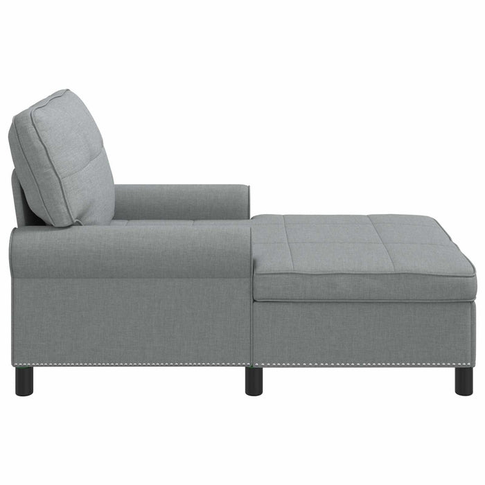șezlong de relaxare Gri deschis 91 x 157 x 91 cm țesătură - WALTI WALTI