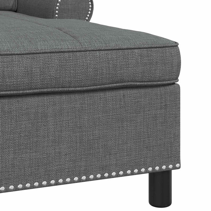 șezlong de relaxare Gri închis 91 x 157 x 91 cm țesătură - WALTI WALTI