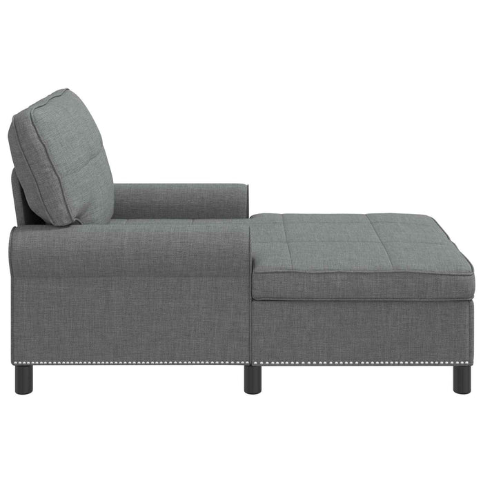 șezlong de relaxare Gri închis 91 x 157 x 91 cm țesătură - WALTI WALTI