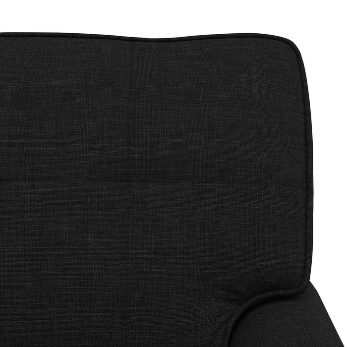 șezlong de relaxare cu pernă Negru 91 x 157 x 91 cm țesătură - WALTI WALTI