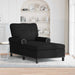 șezlong de relaxare cu pernă Negru 91 x 157 x 91 cm țesătură - WALTI WALTI