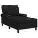 șezlong de relaxare cu pernă Negru 91 x 157 x 91 cm țesătură - WALTI WALTI