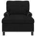 șezlong de relaxare cu pernă Negru 91 x 157 x 91 cm țesătură - WALTI WALTI