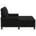 șezlong de relaxare cu pernă Negru 91 x 157 x 91 cm țesătură - WALTI WALTI