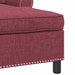 șezlong de relaxare cu pernă Roșu Vin 91 x 157 x 91 cm țesătură - WALTI WALTI
