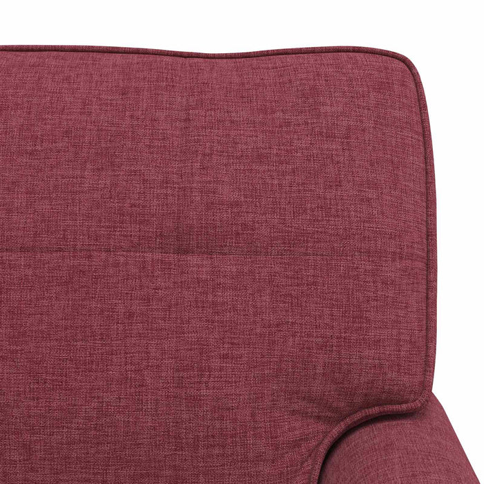 șezlong de relaxare cu pernă Roșu Vin 91 x 157 x 91 cm țesătură - WALTI WALTI