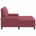șezlong de relaxare cu pernă Roșu Vin 91 x 157 x 91 cm țesătură - WALTI WALTI