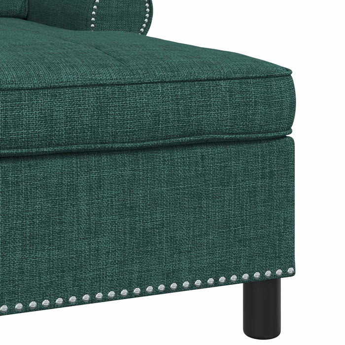 șezlong de relaxare Verde închis 91 x 157 x 91 cm țesătură - WALTI WALTI