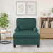 șezlong de relaxare Verde închis 91 x 157 x 91 cm țesătură - WALTI WALTI