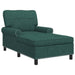 șezlong de relaxare Verde închis 91 x 157 x 91 cm țesătură - WALTI WALTI