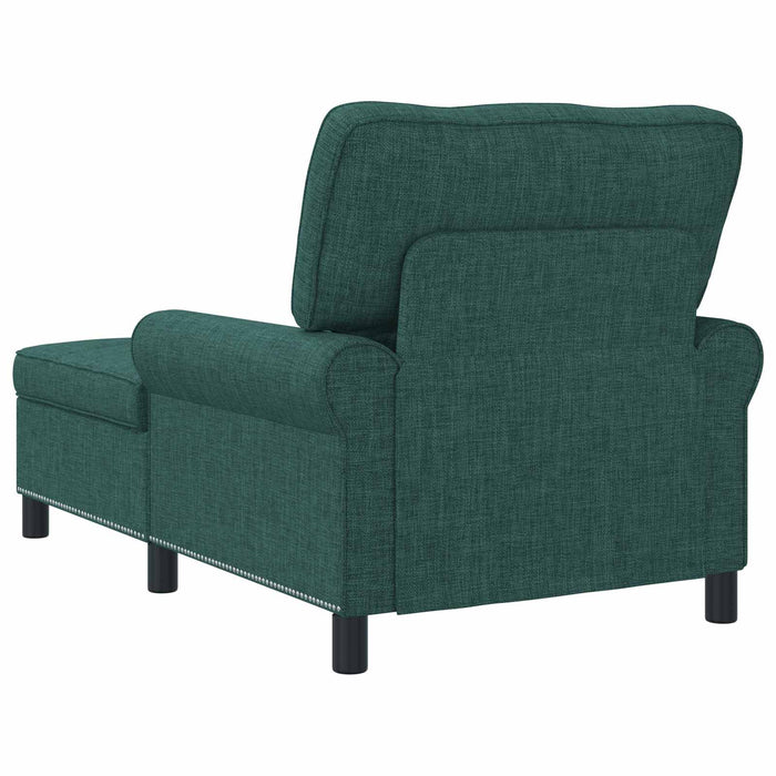 șezlong de relaxare Verde închis 91 x 157 x 91 cm țesătură - WALTI WALTI