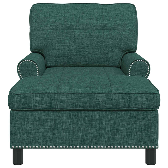 șezlong de relaxare Verde închis 91 x 157 x 91 cm țesătură - WALTI WALTI