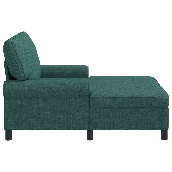 șezlong de relaxare Verde închis 91 x 157 x 91 cm țesătură - WALTI WALTI