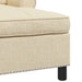 șezlong de relaxare cu pernă Crem 91 x 157 x 91 cm țesătură - WALTI WALTI