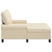 șezlong de relaxare cu pernă Crem 91 x 157 x 91 cm țesătură - WALTI WALTI