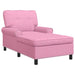 șezlong de relaxare cu pernă Roz 91 x 157 x 91 cm țesătură - WALTI WALTI