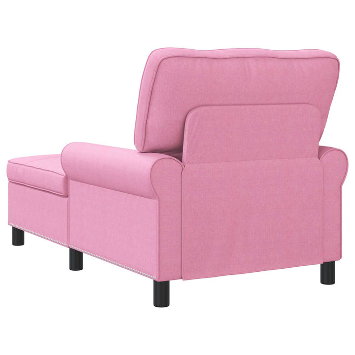 șezlong de relaxare cu pernă Roz 91 x 157 x 91 cm țesătură - WALTI WALTI