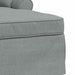 Chaise Lounge cu fustă Gri deschis 91 x 157 x 91 cm țesătură - WALTI WALTI
