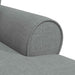 Chaise Lounge cu fustă Gri deschis 91 x 157 x 91 cm țesătură - WALTI WALTI