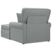 Chaise Lounge cu fustă Gri deschis 91 x 157 x 91 cm țesătură - WALTI WALTI