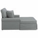 Chaise Lounge cu fustă Gri deschis 91 x 157 x 91 cm țesătură - WALTI WALTI