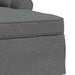 Chaise Lounge cu fustă Gri închis 91 x 157 x 91 cm țesătură - WALTI WALTI