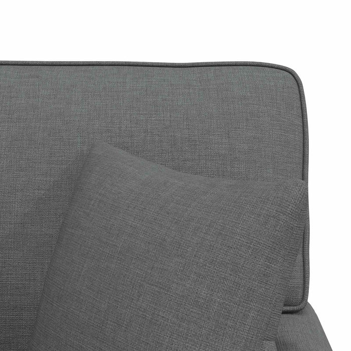 Chaise Lounge cu fustă Gri închis 91 x 157 x 91 cm țesătură - WALTI WALTI