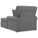 Chaise Lounge cu fustă Gri închis 91 x 157 x 91 cm țesătură - WALTI WALTI