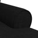 Chaise Lounge cu fustă cu pernă Negru 91 x 157 x 91 cm țesătură - WALTI WALTI
