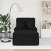 Chaise Lounge cu fustă cu pernă Negru 91 x 157 x 91 cm țesătură - WALTI WALTI
