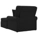 Chaise Lounge cu fustă cu pernă Negru 91 x 157 x 91 cm țesătură - WALTI WALTI