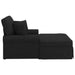 Chaise Lounge cu fustă cu pernă Negru 91 x 157 x 91 cm țesătură - WALTI WALTI