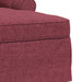Chaise Lounge cu fustă Roșu Vin 91 x 157 x 91 cm țesătură - WALTI WALTI