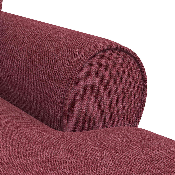 Chaise Lounge cu fustă Roșu Vin 91 x 157 x 91 cm țesătură - WALTI WALTI