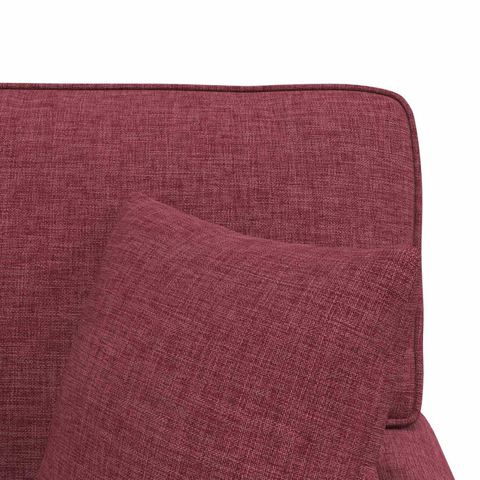 Chaise Lounge cu fustă Roșu Vin 91 x 157 x 91 cm țesătură - WALTI WALTI
