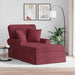 Chaise Lounge cu fustă Roșu Vin 91 x 157 x 91 cm țesătură - WALTI WALTI