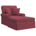 Chaise Lounge cu fustă Roșu Vin 91 x 157 x 91 cm țesătură - WALTI WALTI