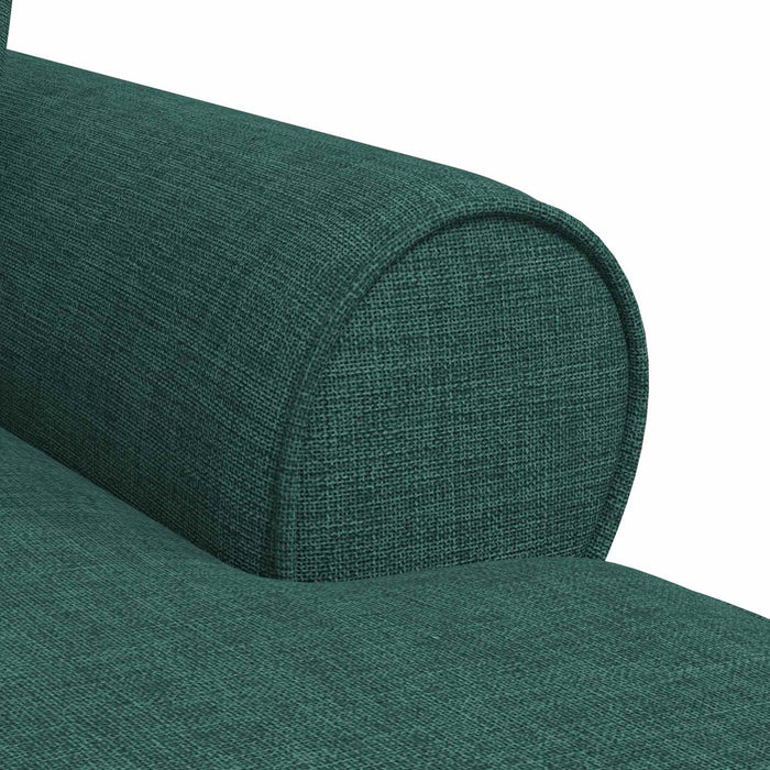 Chaise Lounge cu fustă Verde închis 91 x 157 x 91 cm țesătură - WALTI WALTI