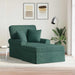 Chaise Lounge cu fustă Verde închis 91 x 157 x 91 cm țesătură - WALTI WALTI