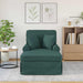 Chaise Lounge cu fustă Verde închis 91 x 157 x 91 cm țesătură - WALTI WALTI