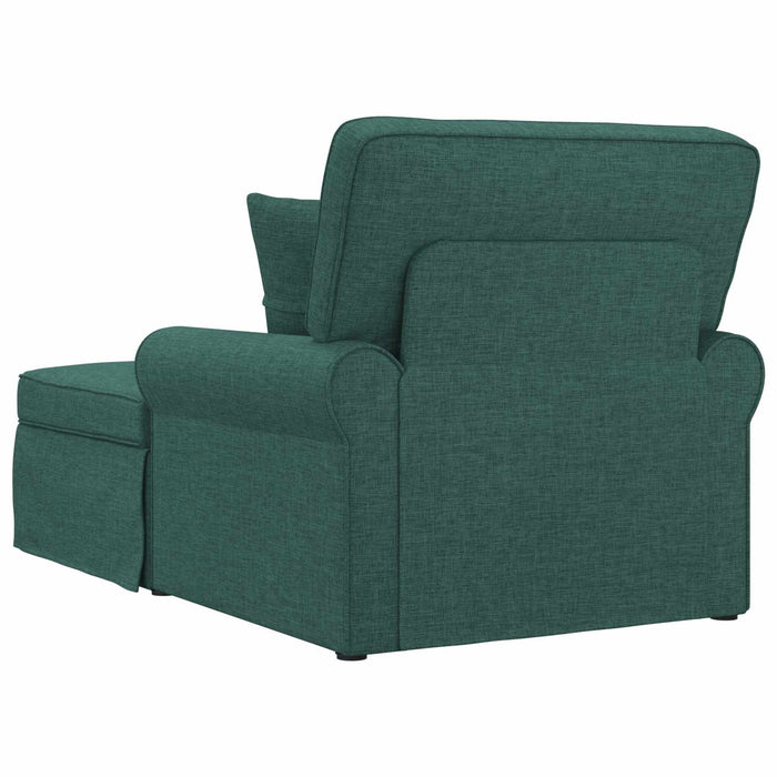 Chaise Lounge cu fustă Verde închis 91 x 157 x 91 cm țesătură - WALTI WALTI