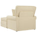 Chaise Lounge cu fustă cu pernă Crem 91 x 157 x 91 cm țesătură - WALTI WALTI